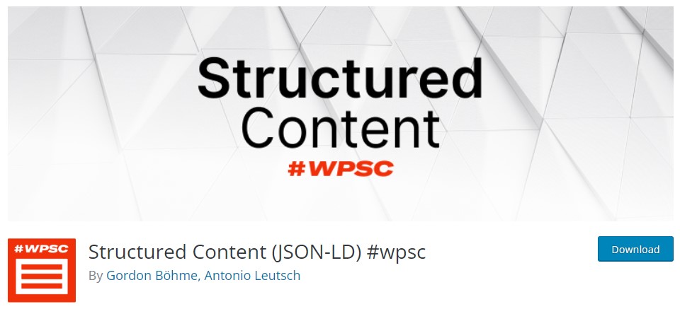 plugin de conteúdo estruturado do WordPress